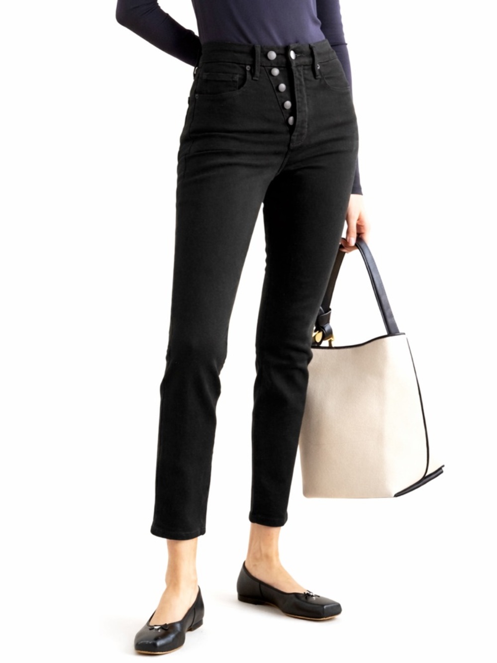 Good American Good Legs Black Skinny Super Sculpt Jeans Compression Size 18‎